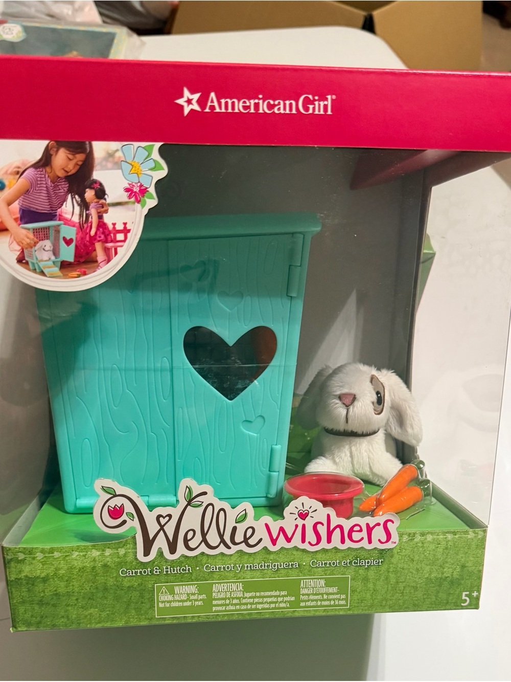 NIB American Girl WellieWishers Carrot & Hutch Play set- Unopened.